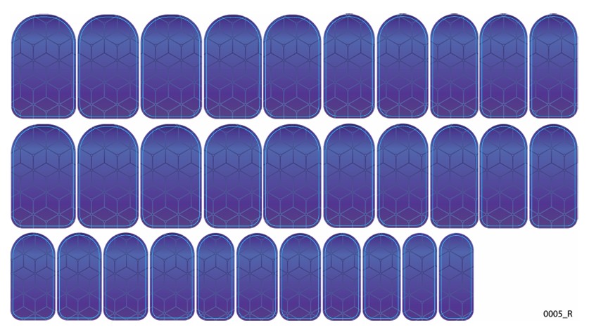 Nagų dekoravimo plėvelės manikiūrui - 0005R