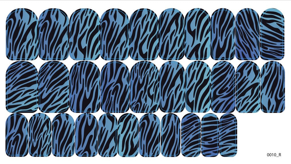 Nagų dekoravimo plėvelės manikiūrui - 0010R