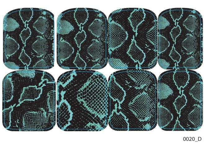 Didžiųjų nagų dekoravimo plėvelės pedikiūrui - 0020D