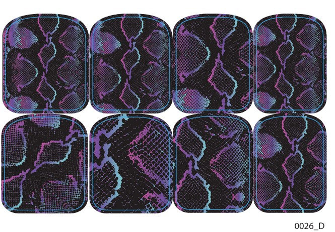 Didžiųjų nagų dekoravimo plėvelės pedikiūrui - 0026D