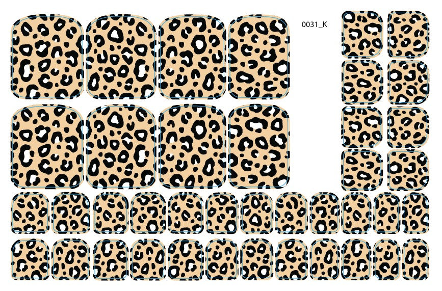 Nagų dekoravimo plėvelės pedikiūrui - 0031K