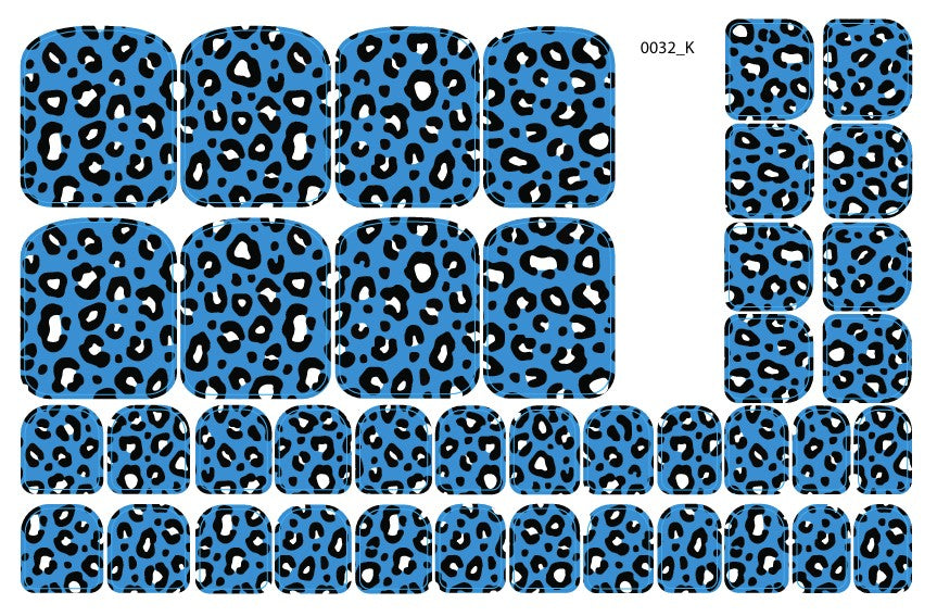 Nagų dekoravimo plėvelės pedikiūrui - 0032K