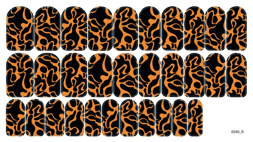 Nagų dekoravimo plėvelės manikiūrui - 0040R