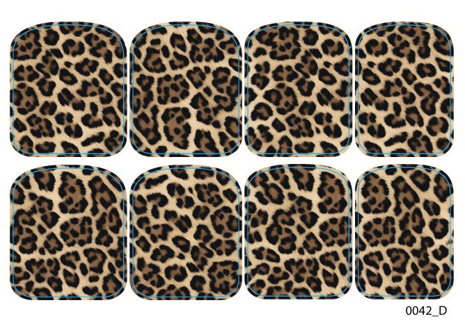 Didžiųjų nagų dekoravimo plėvelės pedikiūrui - 0042D