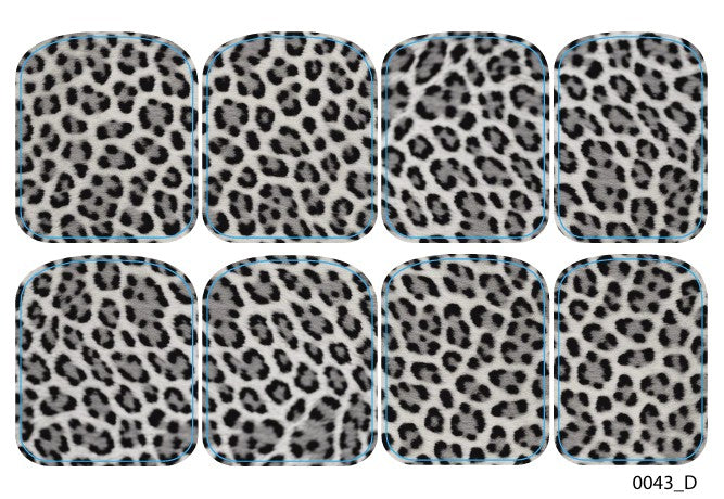 Didžiųjų nagų dekoravimo plėvelės pedikiūrui - 0043D