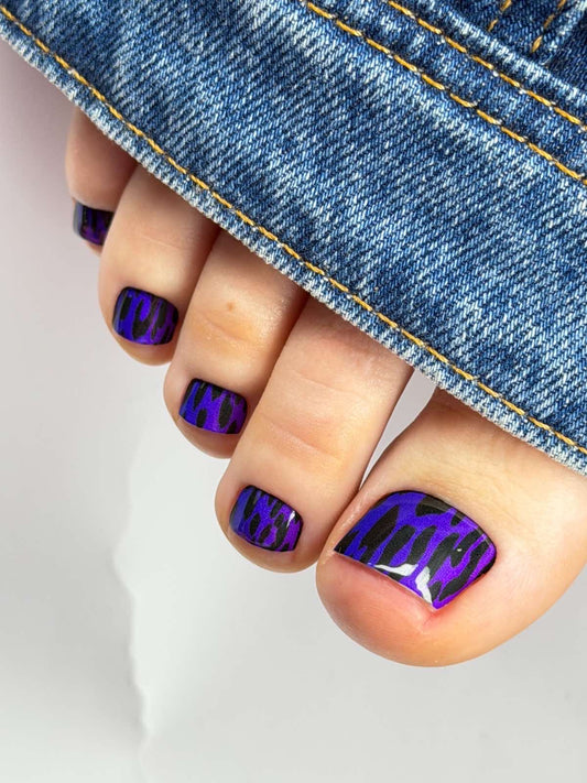 Large nail decoration films for pedicure - 0046D