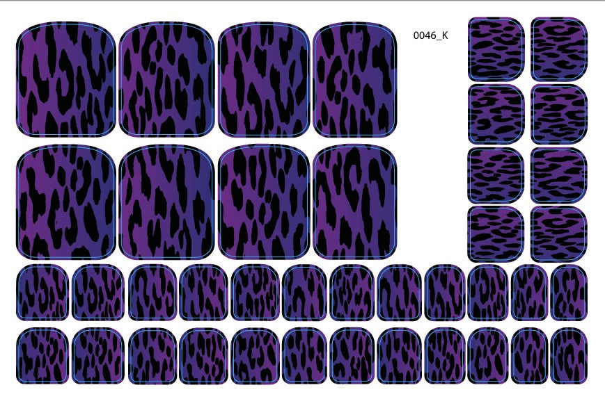 Nagų dekoravimo plėvelės pedikiūrui - 0046K