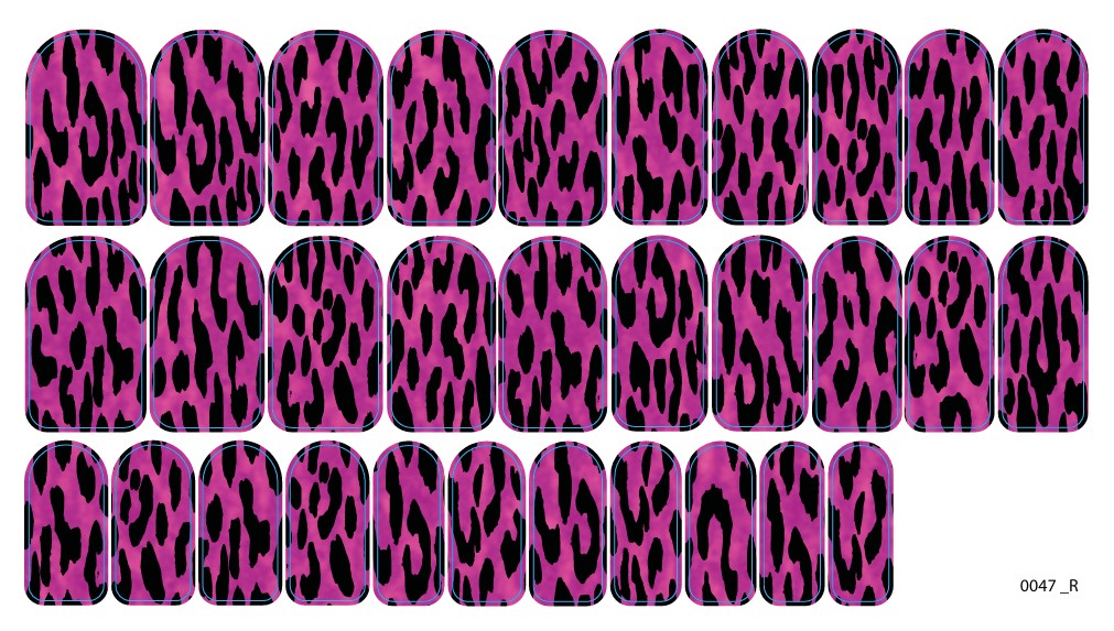 Nagų dekoravimo plėvelės manikiūrui - 0047R