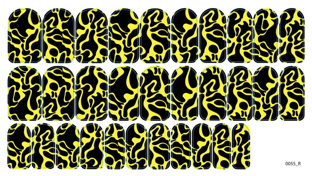 Nagų dekoravimo plėvelės manikiūrui - 0055R