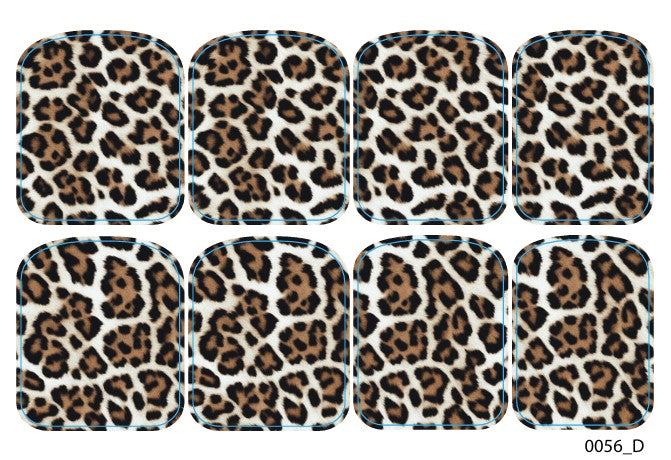 Didžiųjų nagų dekoravimo plėvelės pedikiūrui - 0056D