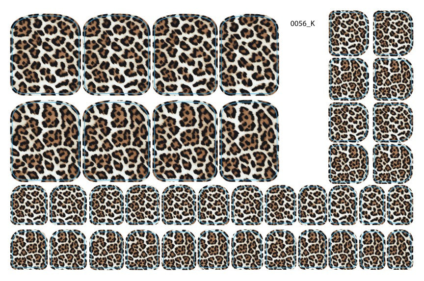 Nagų dekoravimo plėvelės pedikiūrui - 0056K