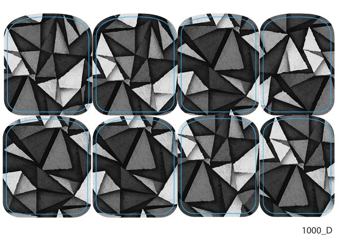 Didžiųjų nagų dekoravimo plėvelės pedikiūrui - 1000D