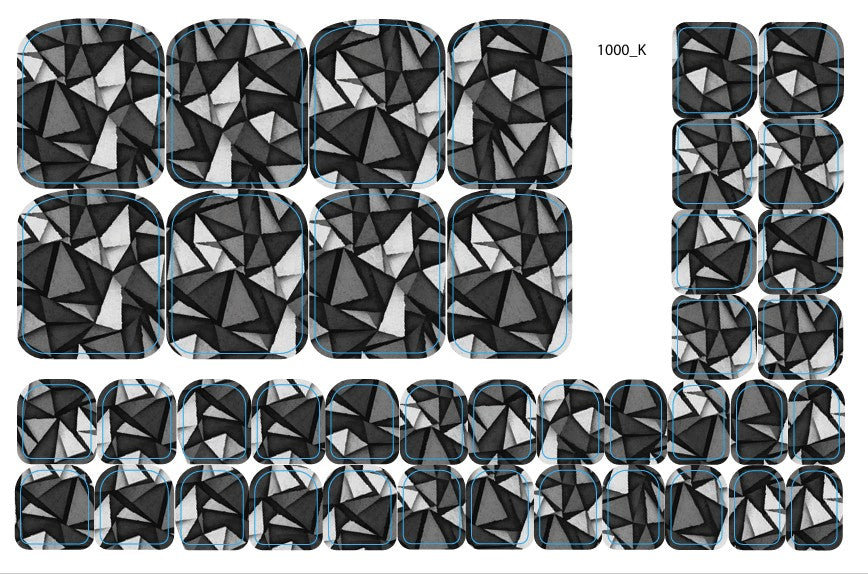 Nagų dekoravimo plėvelės pedikiūrui - 1000K
