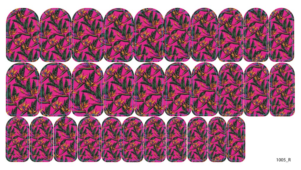 Nagų dekoravimo plėvelės manikiūrui - 1005R