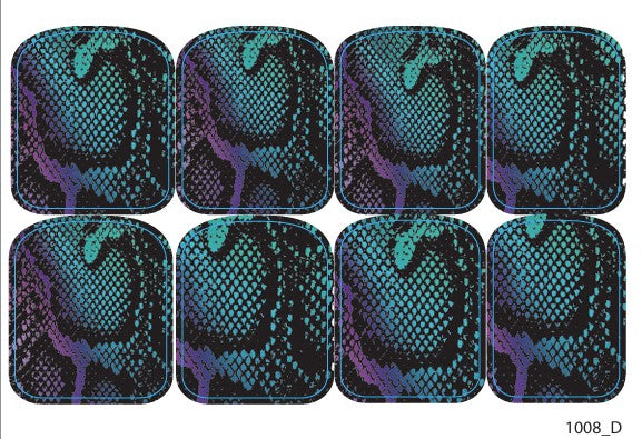 Didžiųjų nagų dekoravimo plėvelės pedikiūrui - 1008D