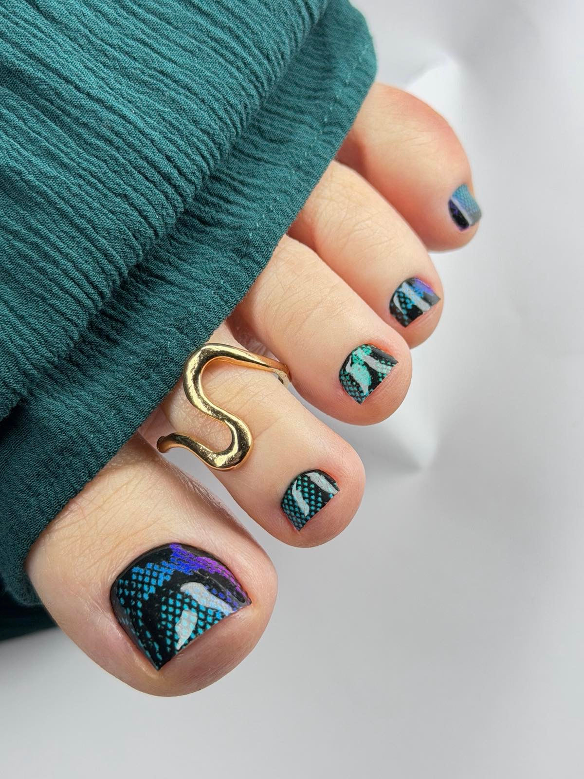 Nail decoration films for pedicure - 1008K