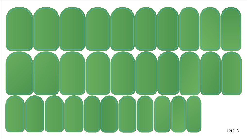 Nagų dekoravimo plėvelės manikiūrui - 1012R