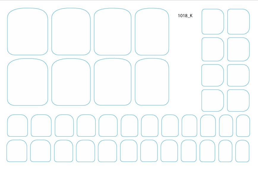 Nagų dekoravimo plėvelės pedikiūrui balta - 1018K