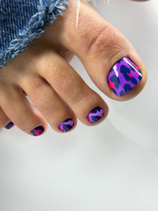 Large nail decoration films for pedicure - 1030D