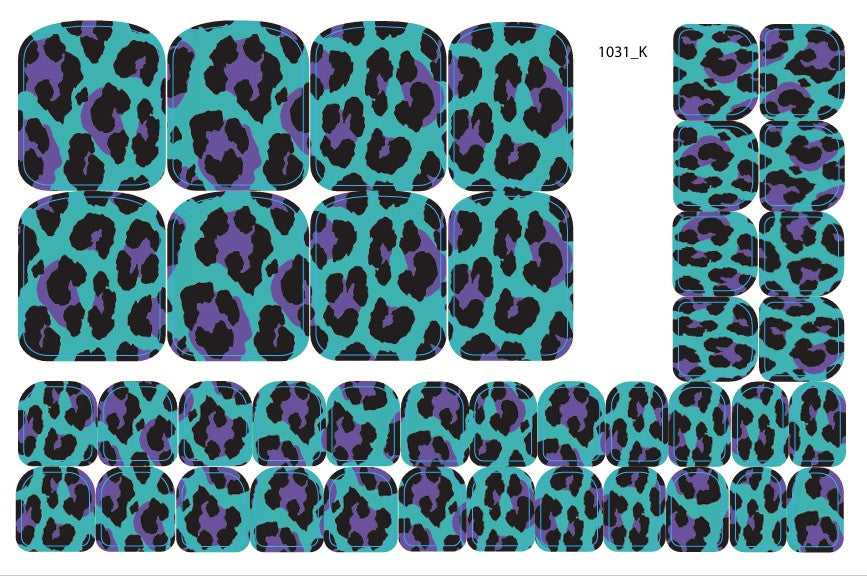 Nagų dekoravimo plėvelės pedikiūrui - 1031K