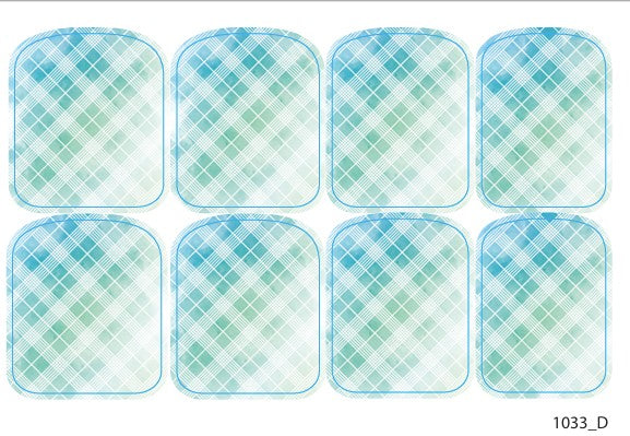 Large nail decoration films for pedicure - 1033D