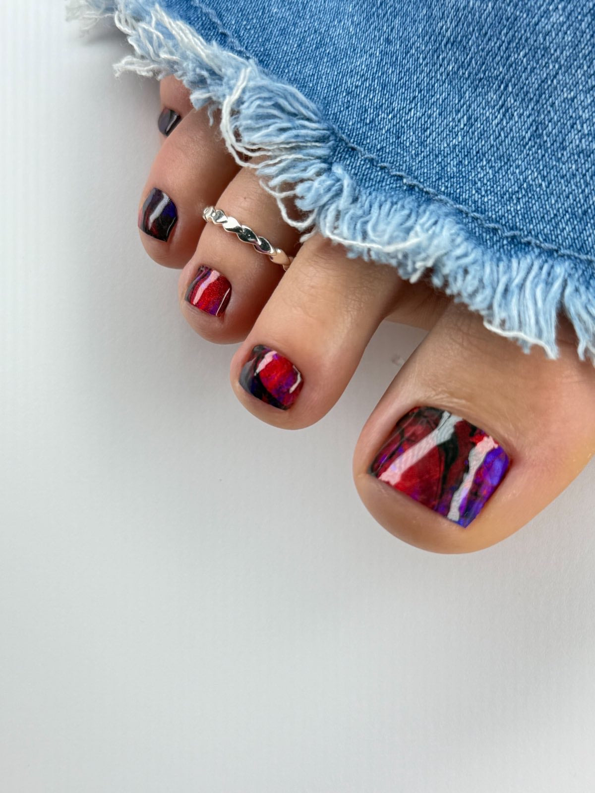 Nail decoration films for pedicure - 1056K