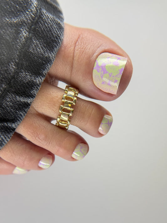 Large nail decoration films for pedicure - 1059D