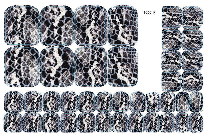 Nagų dekoravimo plėvelės pedikiūrui - 1060K