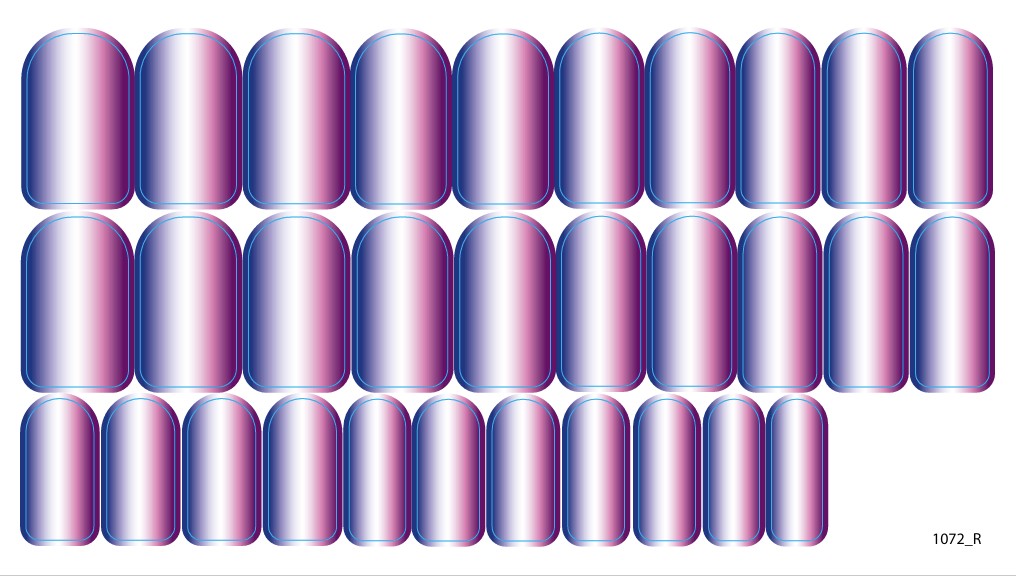 Nail decoration films for manicure - 1072R