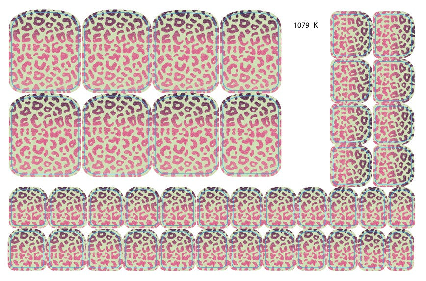 Nagų dekoravimo plėvelės pedikiūrui - 1079K