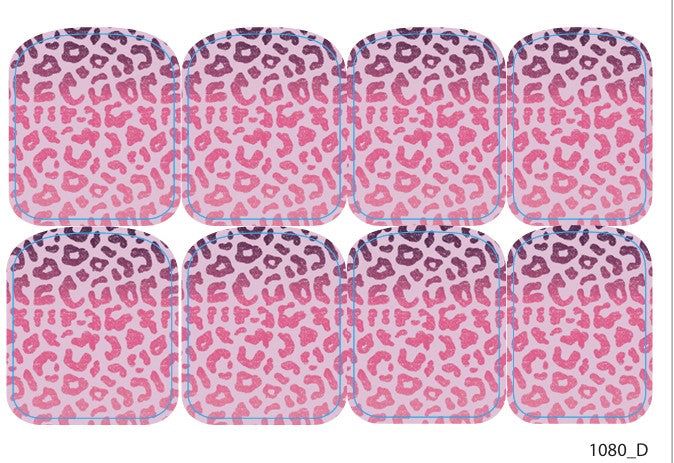 Large nail decoration films for pedicure - 1080D