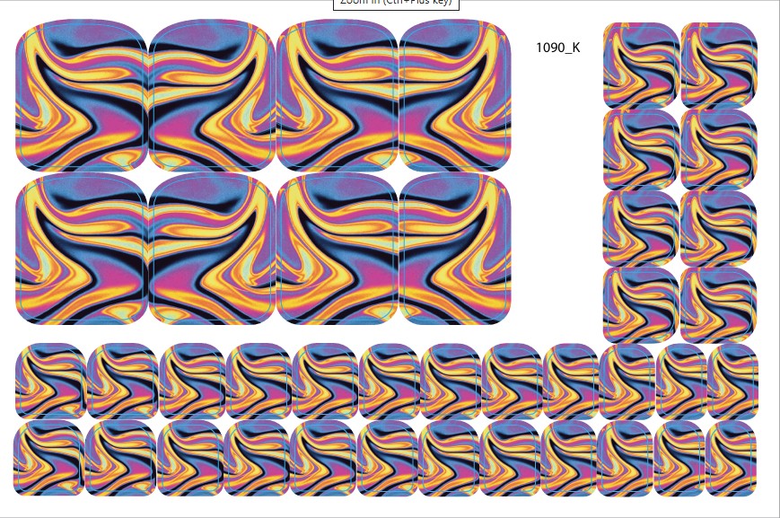 Nagų dekoravimo plėvelės pedikiūrui - 1090K