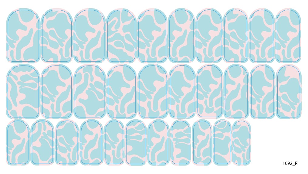 Nail decoration films for manicure - 1092R