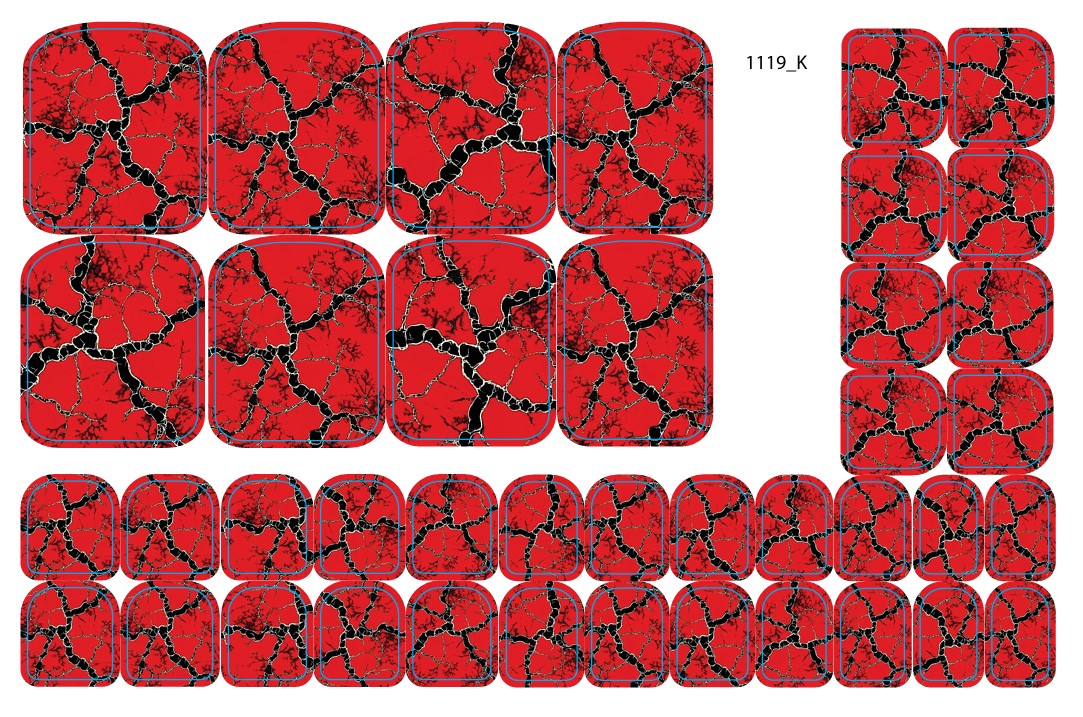 Nail decoration films for pedicure - 1119K