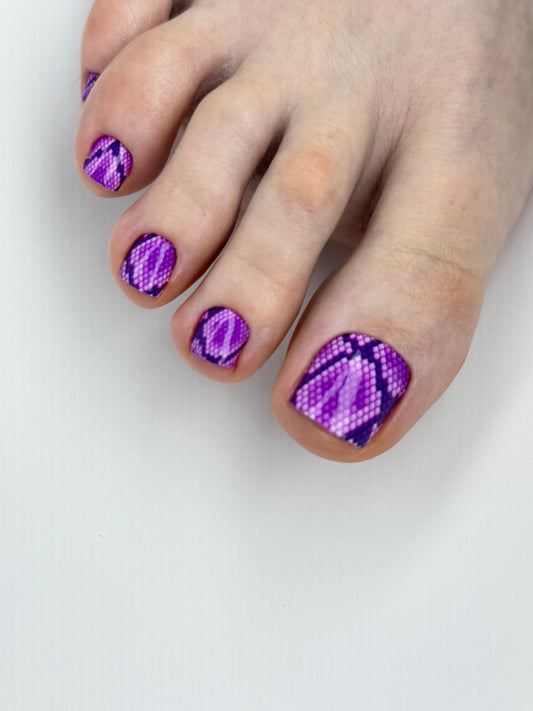 Large nail decoration films for pedicure - 1129D