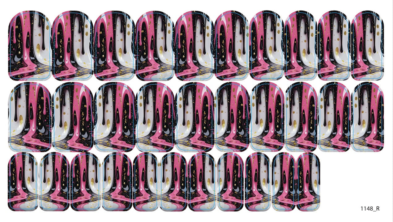 Nail decoration films for manicure - 1148R