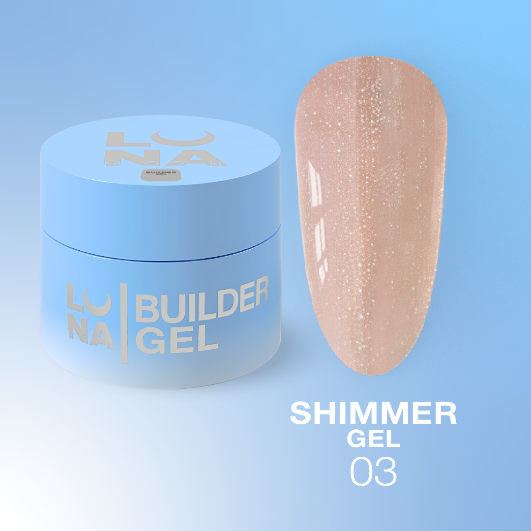 LUNAMOON priauginimo gelis Shimmer gel 03 - 15ml