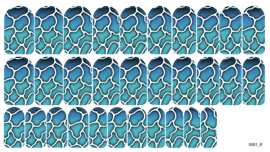 Nagų dekoravimo plėvelės manikiūrui - 0001R