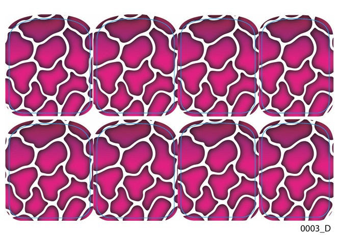 Didžiųjų nagų dekoravimo plėvelės pedikiūrui - 0003D