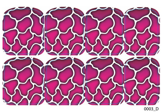 Didžiųjų nagų dekoravimo plėvelės pedikiūrui - 0003D