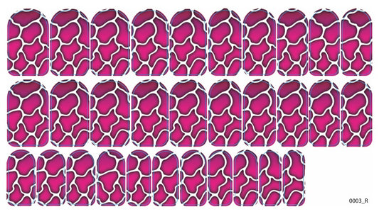 Nagų dekoravimo plėvelės manikiūrui - 0003R