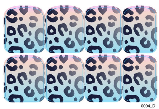 Didžiųjų nagų dekoravimo plėvelės pedikiūrui - 0004D