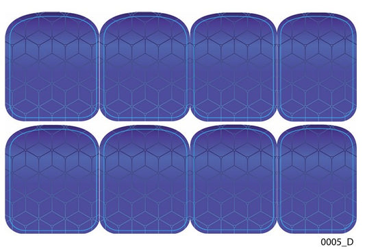 Didžiųjų nagų dekoravimo plėvelės pedikiūrui - 0005D