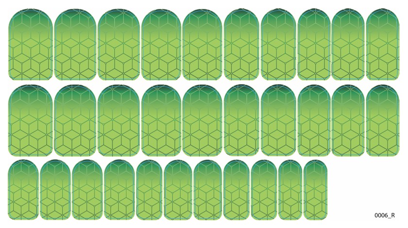 Nagų dekoravimo plėvelės manikiūrui - 0006R