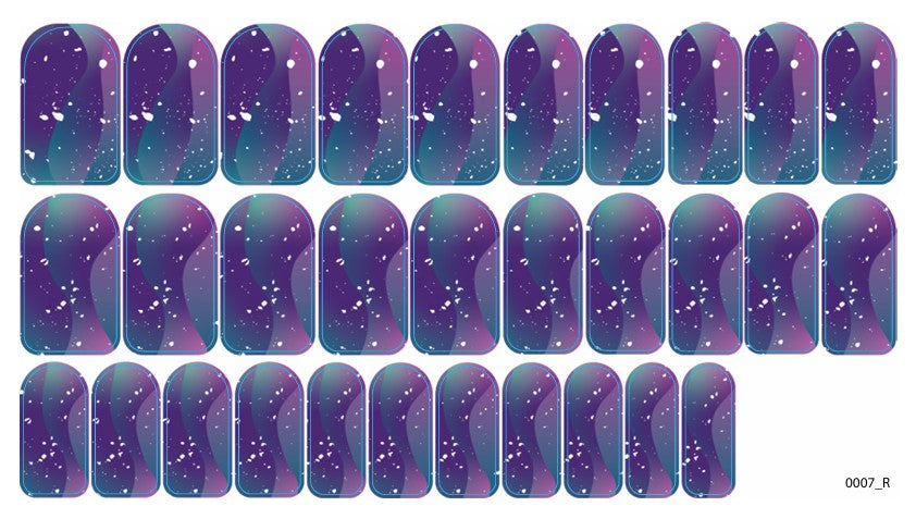 Nagų dekoravimo plėvelės manikiūrui - 0007R