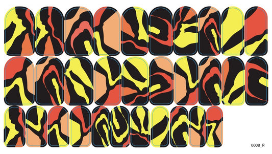 Nagų dekoravimo plėvelės manikiūrui - 0008R