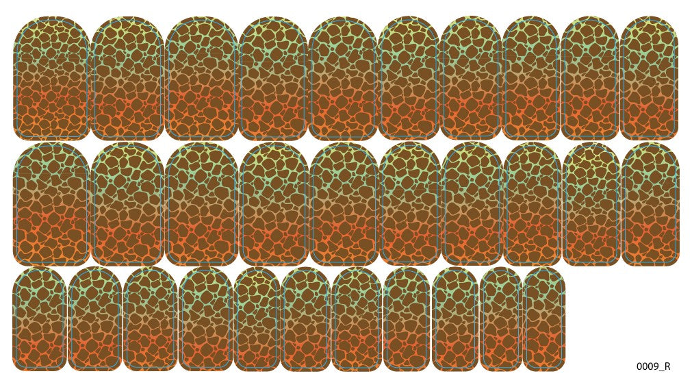 Nagų dekoravimo plėvelės manikiūrui - 0009R