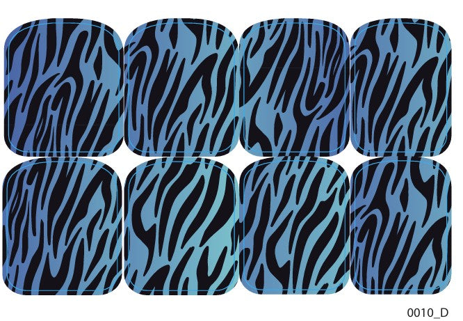 Didžiųjų nagų dekoravimo plėvelės pedikiūrui - 0010D