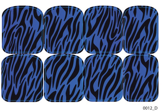 Didžiųjų nagų dekoravimo plėvelės pedikiūrui - 0012D