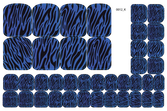 Nagų dekoravimo plėvelės pedikiūrui - 0012K